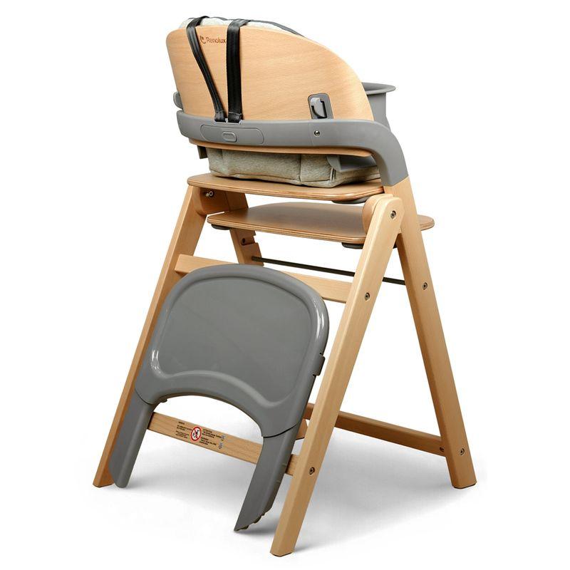 Chaise haute pliante en bois Meridio Natural Graphit RENOLUX arrière