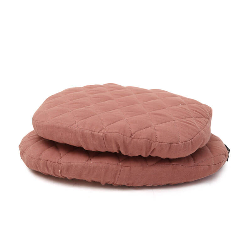 Chaise haute TIBU Noyer avec Housse et Coussins au choix Charlie Crane bois de rose