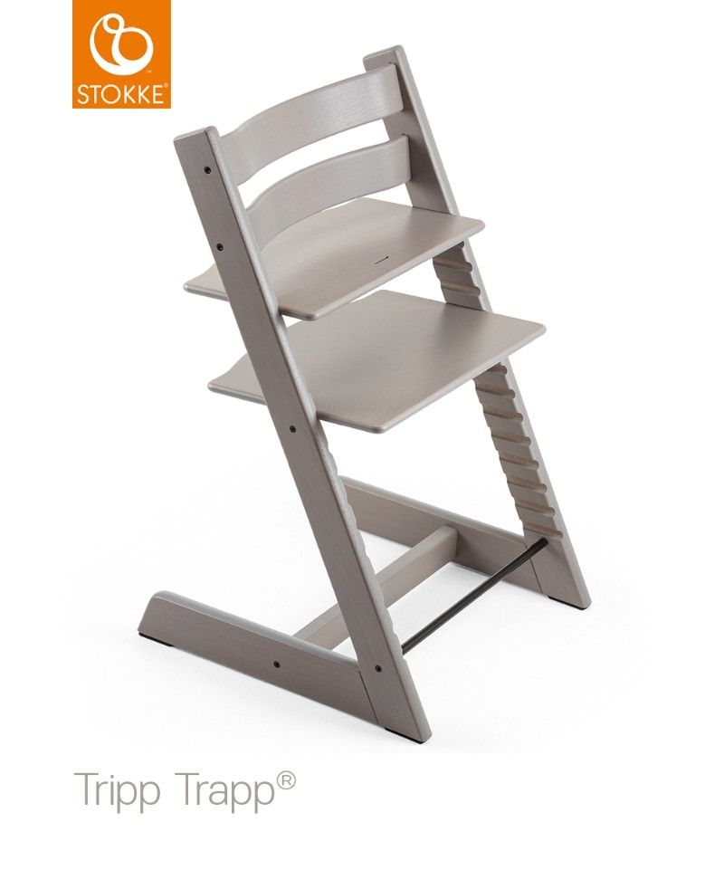 Chaise haute Tripp Trapp Chêne personnalisée gravée Stokke 1