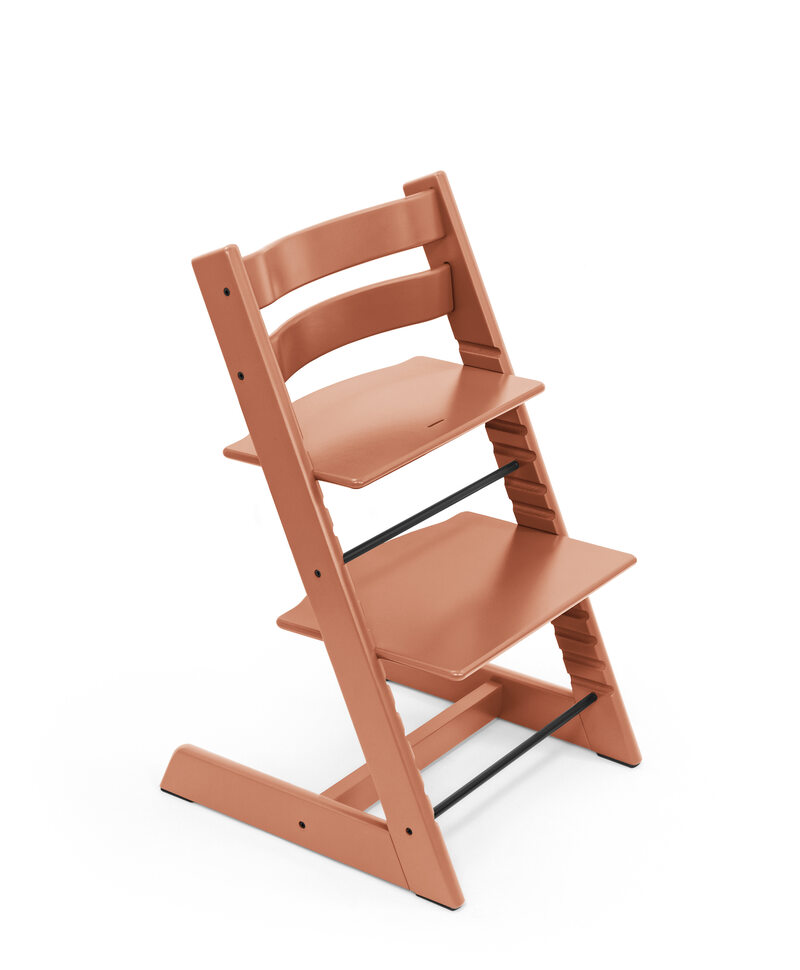 Chaise haute Tripp Trapp Hêtre personnalisée gravée Terracotta Stokke produit