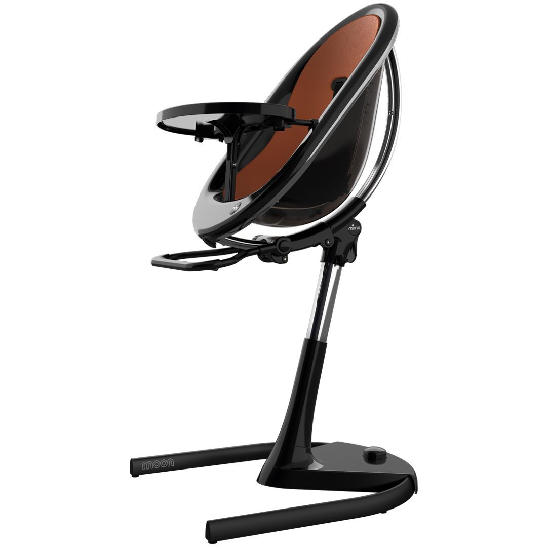 Chaise haute transat évolutive Moon noire Mima BamBinou