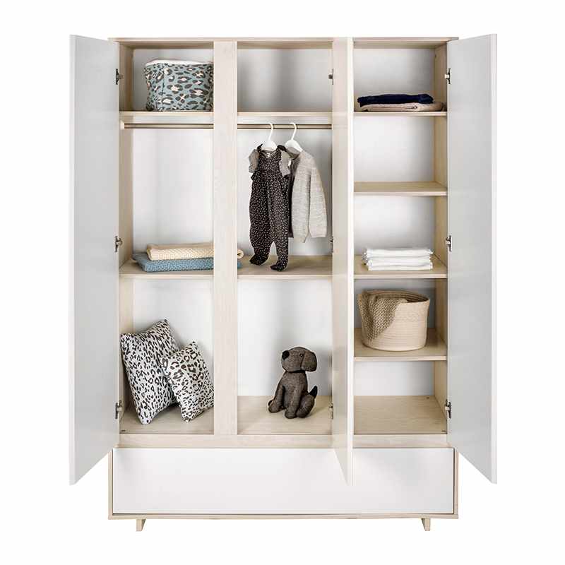 Chambre Capri : lit, commode, armoire 3 portes Schardt Armoire Intérieur