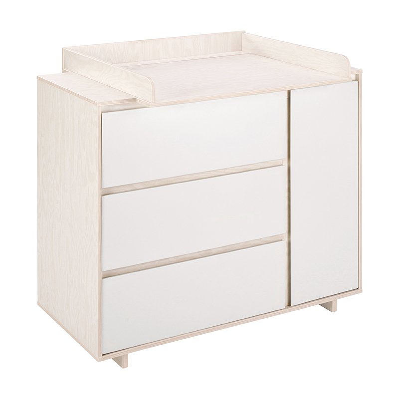 Chambre Capri : lit, commode, armoire 3 portes Schardt Commode
