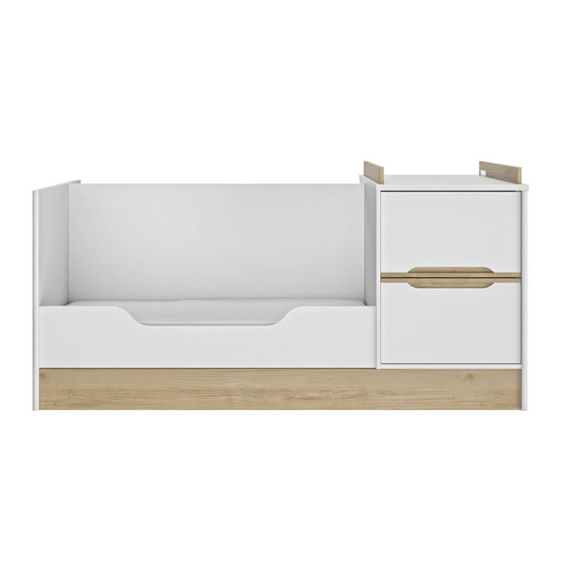 Chambre Céleste : lit compact, assise Galipette banquette