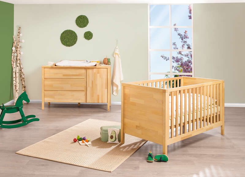 Chambre Enno : lit, commode Pinolino produit face