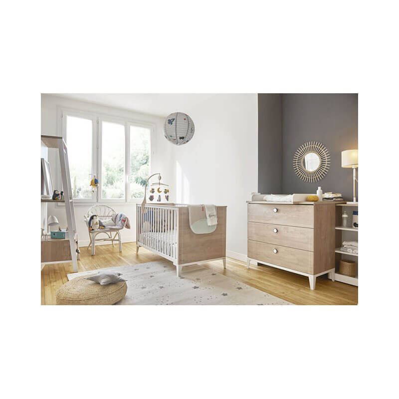 Chambre Marcel : lit, commode et armoire Galipette lifestyle 3