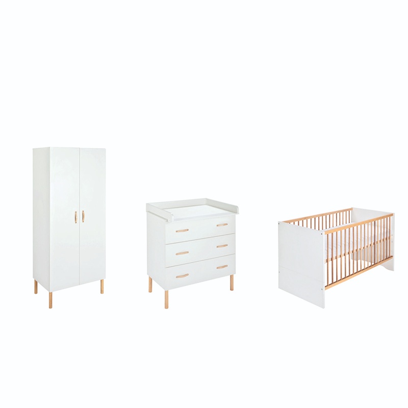 Chambre Melody : lit, commode, armoire 2 portes Schardt