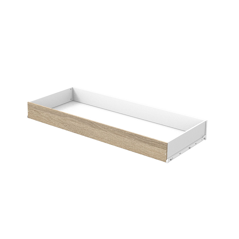 Chambre Nova blanc lin : lit, commode Sauthon tiroir 140