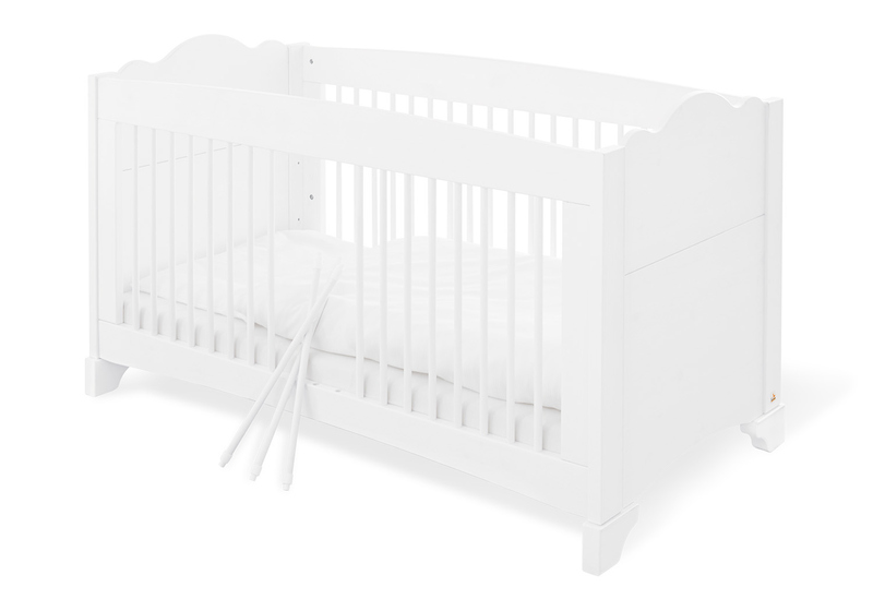 Chambre Pino : lit, commode, armoire Pinolino barres