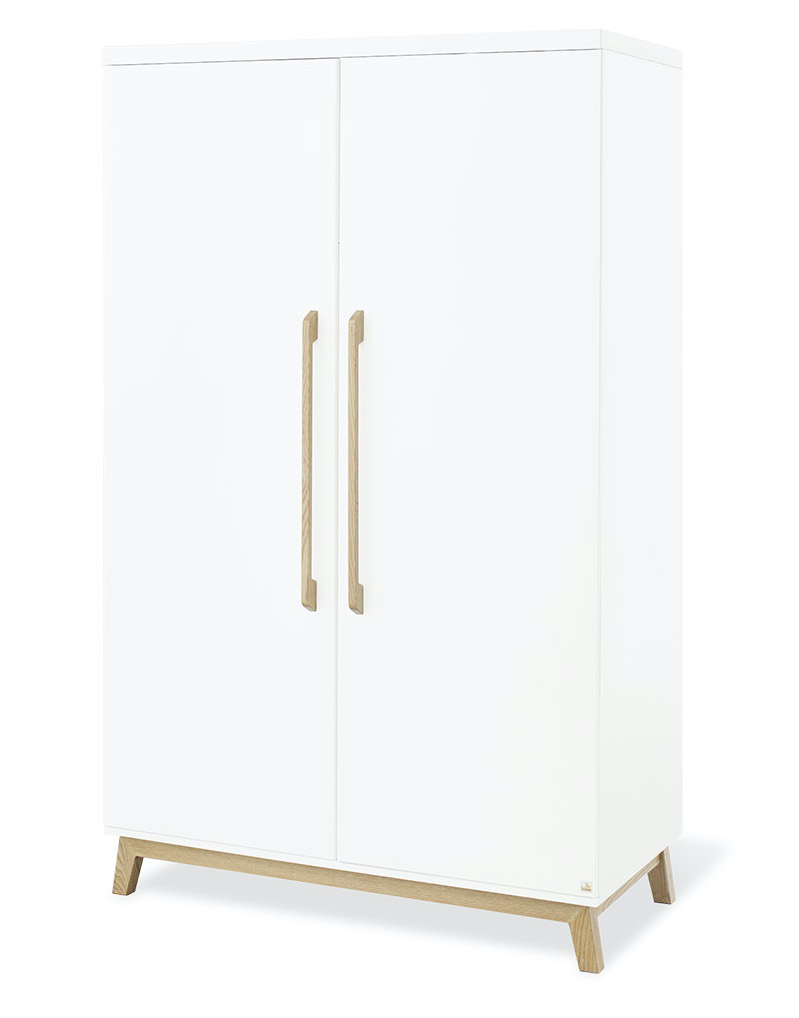 ‌Chambre Riva : lit évolutif, commode large, armoire 2 portes Pinolino Armoire