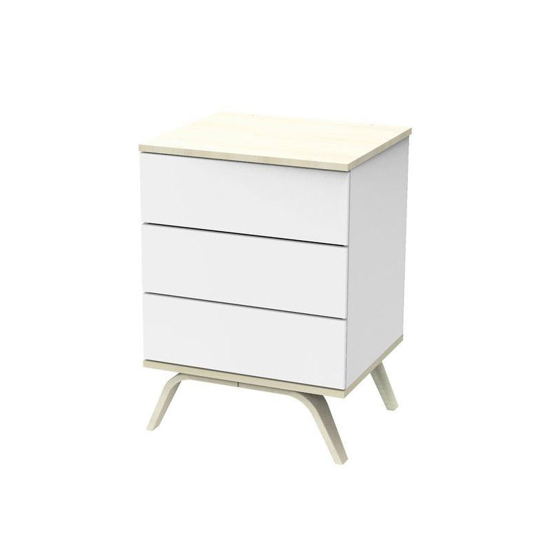 Chambre Serena : lit, commode, armoire Sauthon petite commode