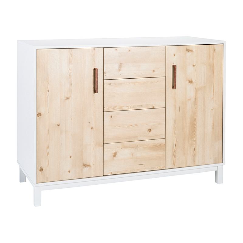 Chambre Timber Pin : lit, commode Schardt Commode évolutive