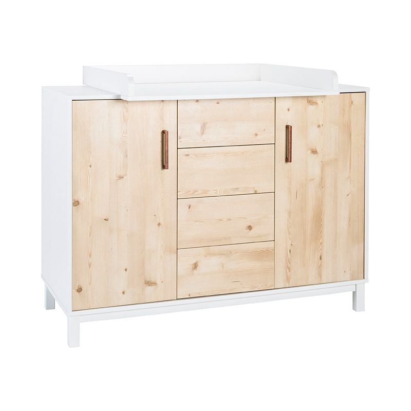 Chambre Timber Pin : lit, commode Schardt Commode
