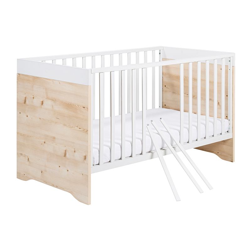 Chambre Timber Pin : lit, commode Schardt Lit Barreaux