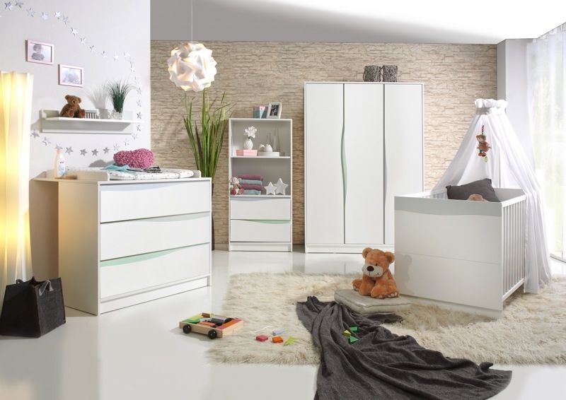 Chambre Wave Pastel Lit Commode A Langer Geuther Bambinou