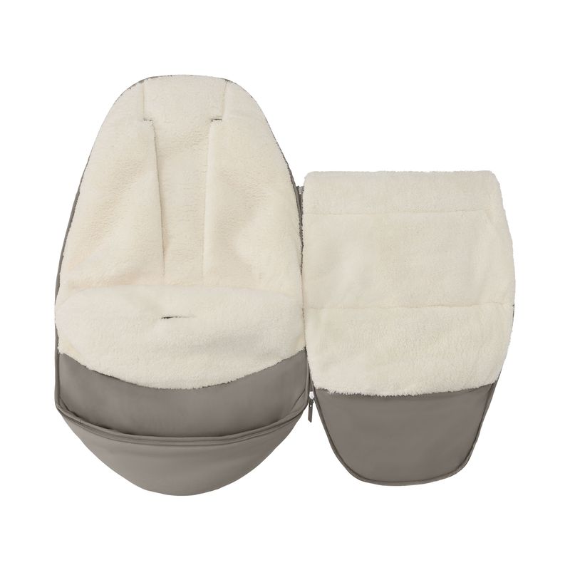 Chancelière 2-en-1- pour poussette Sand Truffle Maxi Cosi ouverte