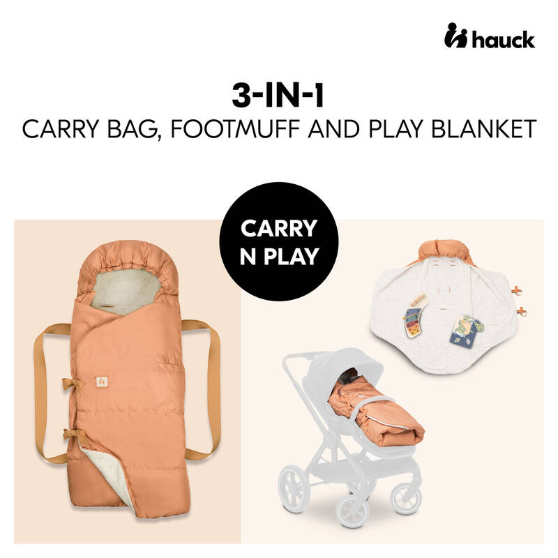 Chancelière 3 en 1 Carry N Play Dots Cork Hauck face