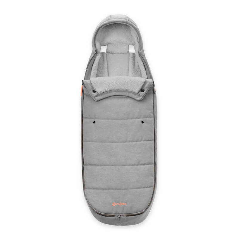 Chancelière poussettes Cybex Lava Grey Cybex face