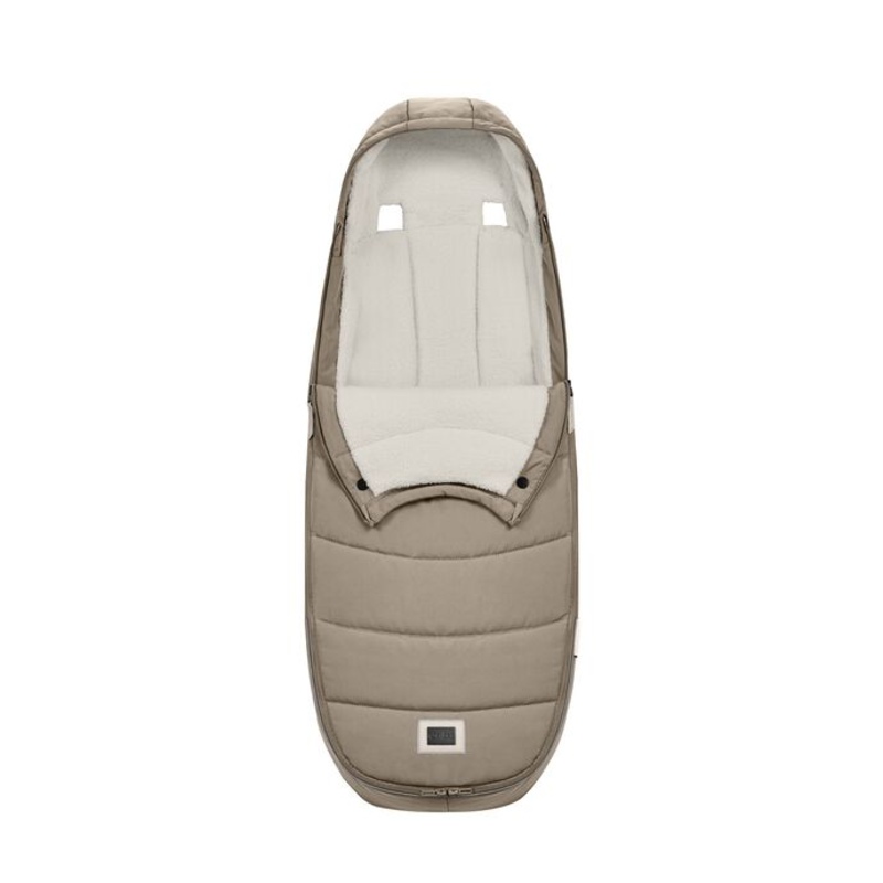 Chancelière poussettes Platinum Cybex Cozy Beige Cybex ouverte
