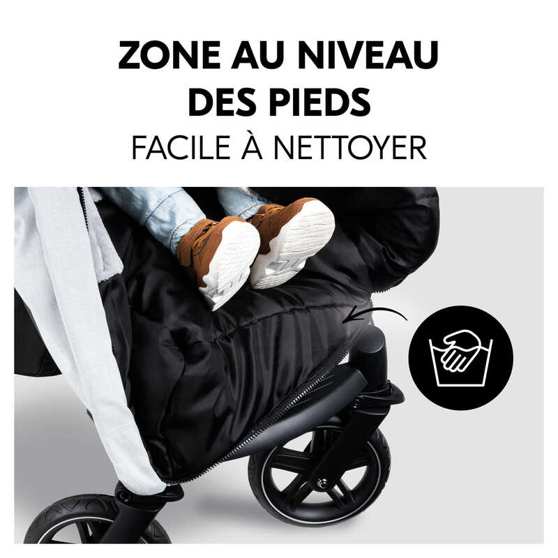 Chancelière universelle pour poussette Hauck pied