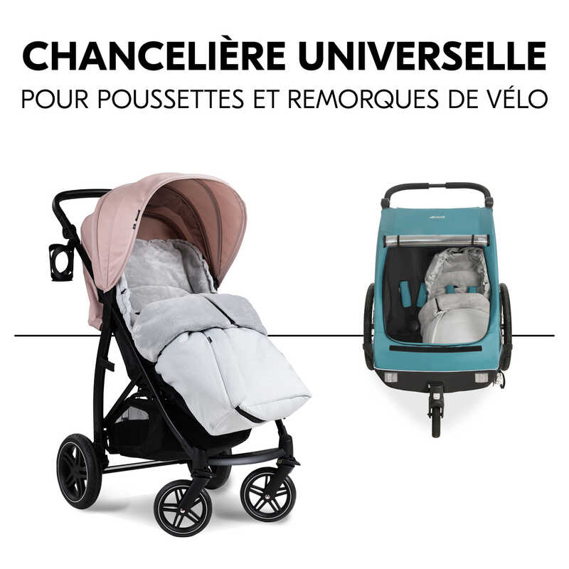 Chancelière universelle pour poussette Hauck remorque