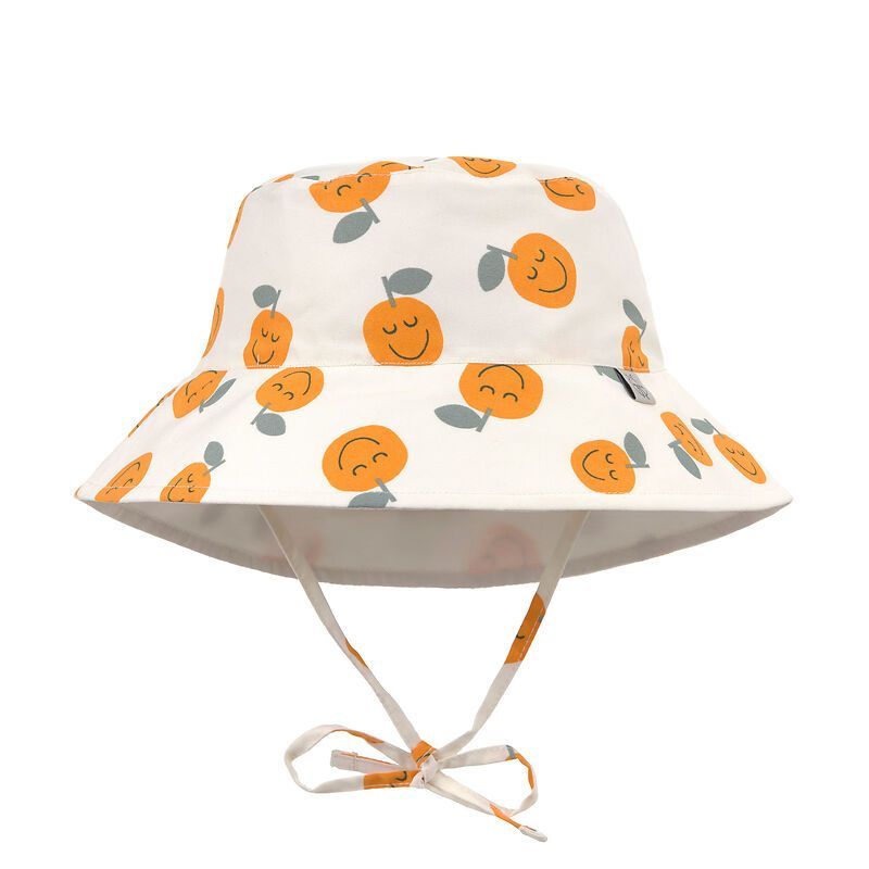Chapeau anti-UV Orange sel marin Lassig recto avec motifs