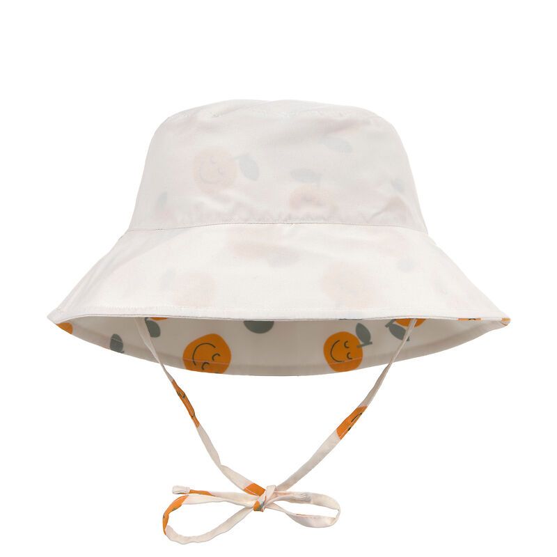 Chapeau anti-UV Orange sel marin Lassig verso blanc