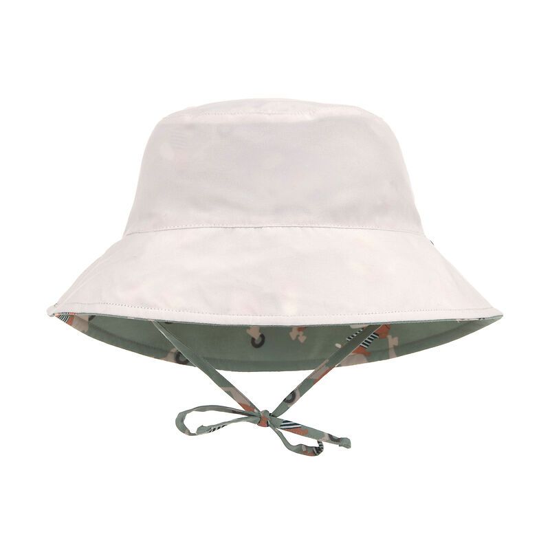 Chapeau anti-UV Scooter/Chien vert Lassig verso blanc