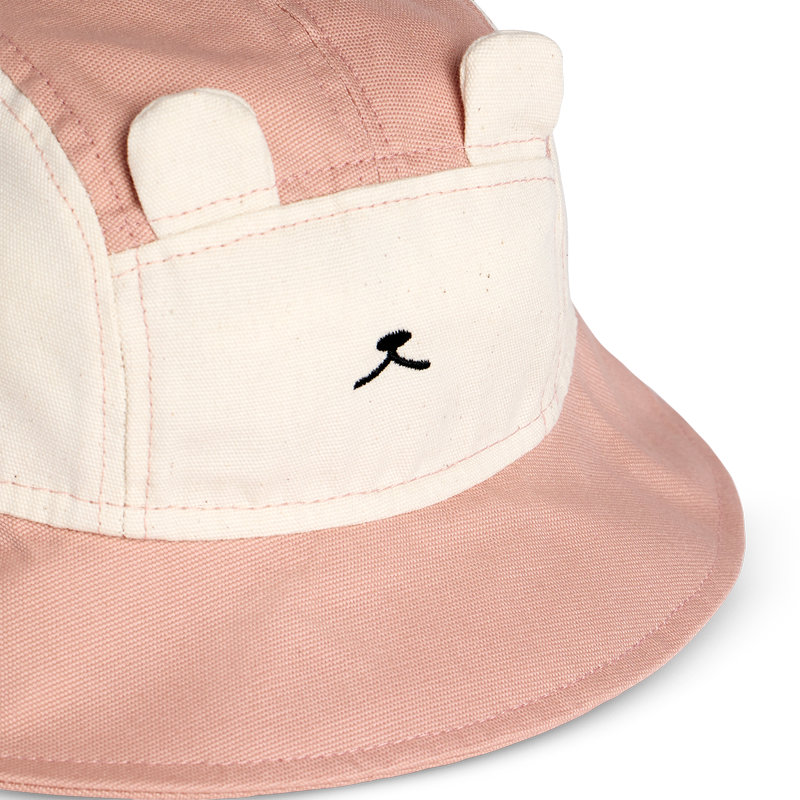 Chapeau Camper Hat 0-2 ans Ourson Rose Ki et La zoom