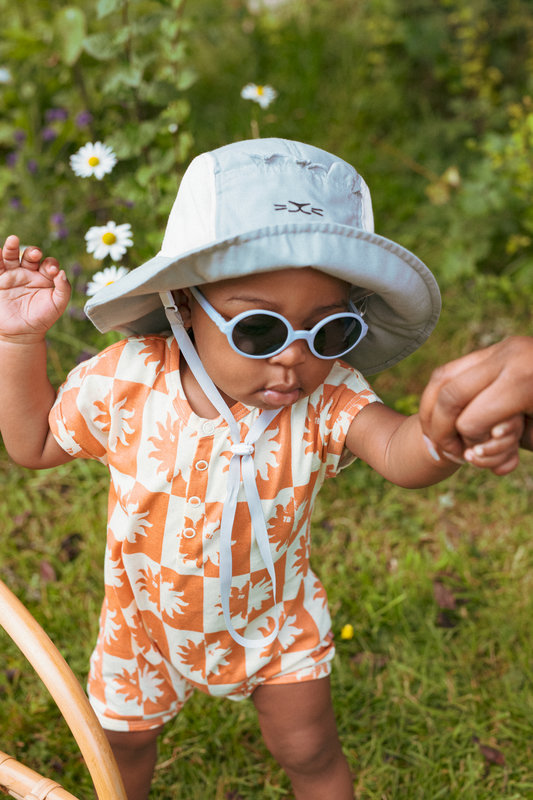 Chapeau Camper Hat Lion 0-2 ans Bleu Ciel Ki et La lifestyle