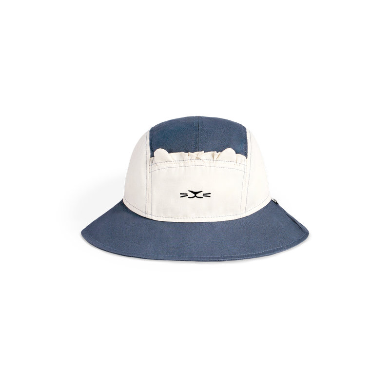 Chapeau Camper Hat Lion 0-2 ans Bleu Marine Ki et La face