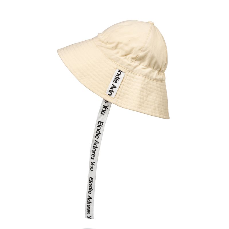 Chapeau de Soleil - Oat White 1-2 ans Elodie lanière
