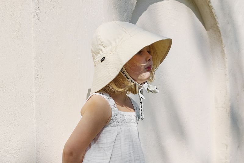 Chapeau de Soleil - Oat White 1-2 ans Elodie lifestyle 2