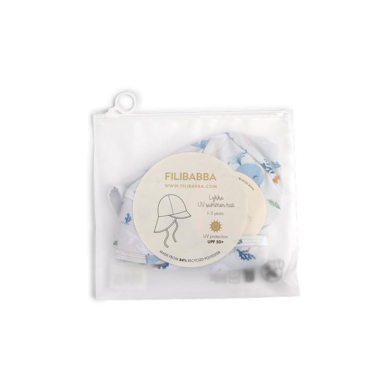 Chapeau d’été anti-UV 1-3 ans Lykke Les contes de Christian la Baleine FILIBABBA packaging