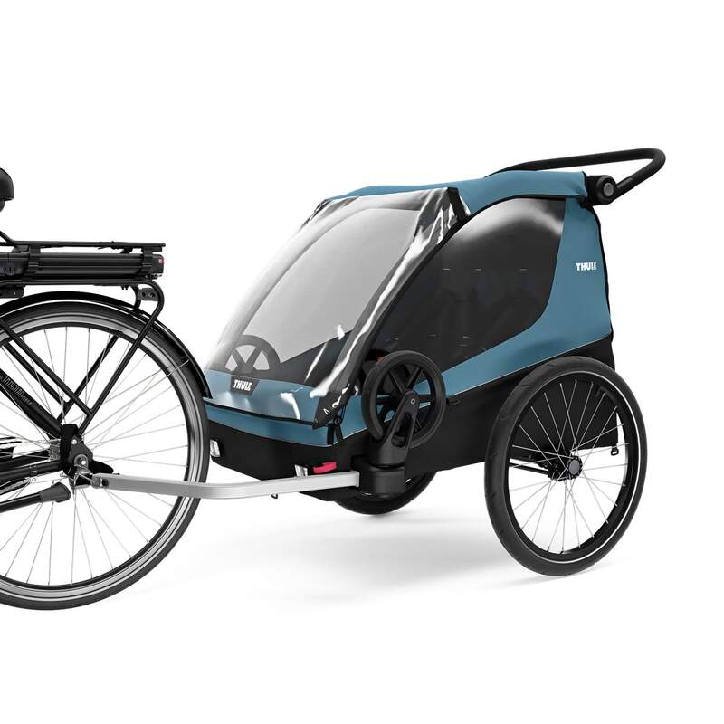 hariot Courier 2 Aegean Blue Thule remorque avec vélo