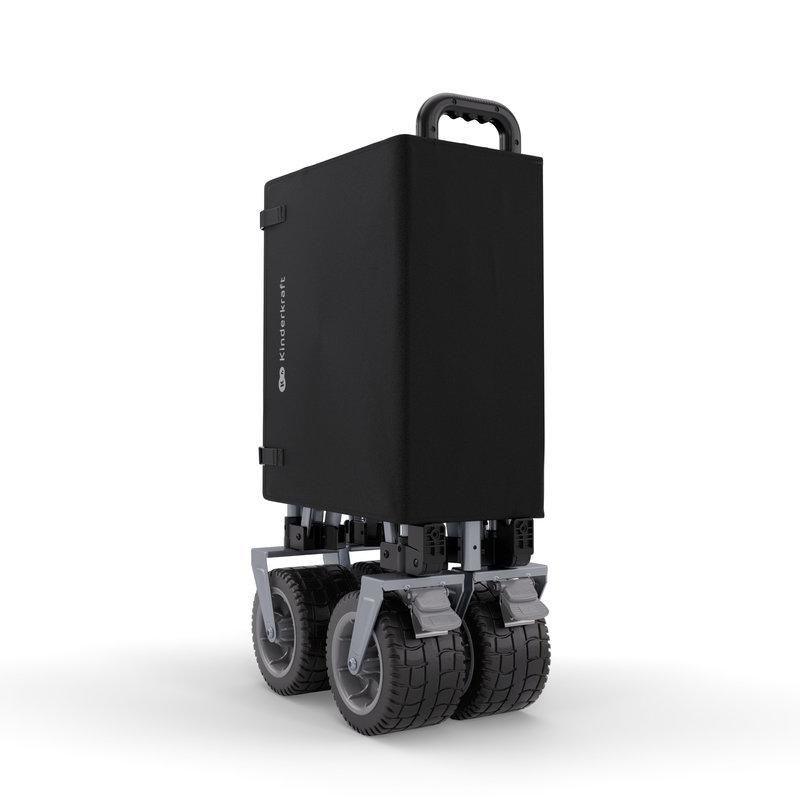 Chariot de transport Rollster Noir KINDERKRAFT plié