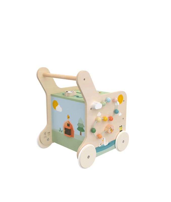 Chariot en bois d'activités Farmers Tiny Love produit arrière droit