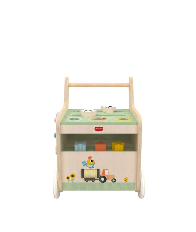 Chariot en bois d'activités Farmers Tiny Love produit de face