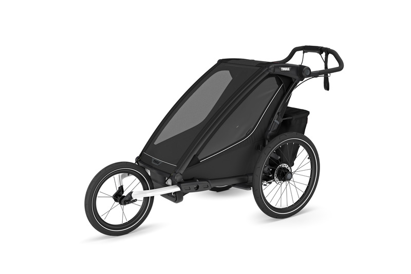 Chariot Sport 1 G3 Black Thule running