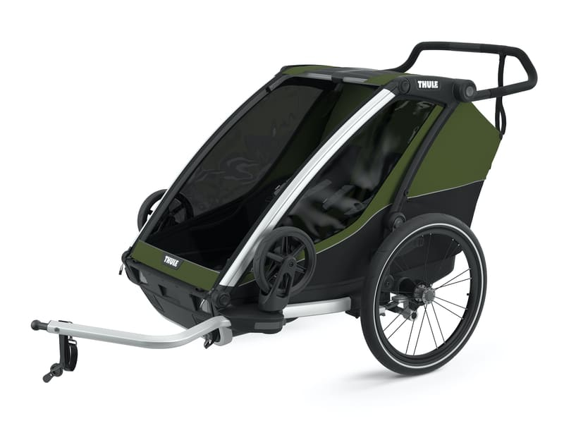 Chariot à vélo Cab 2 Cypres Green Thule Remorque