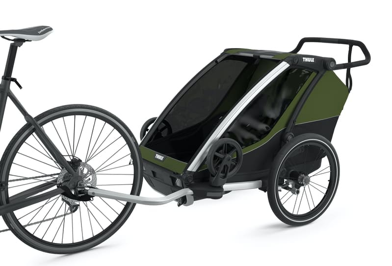 Chariot à vélo Cab 2 Cypres Green Thule Vélo