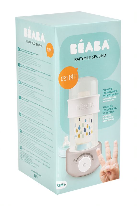 Chauffe biberon Babymilk Second Grey Béba Packaging