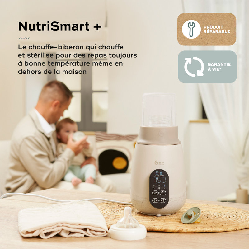 Chauffe-Biberon/stérilisateur Nutrismart + Mineral Beige Babymoov infos 4