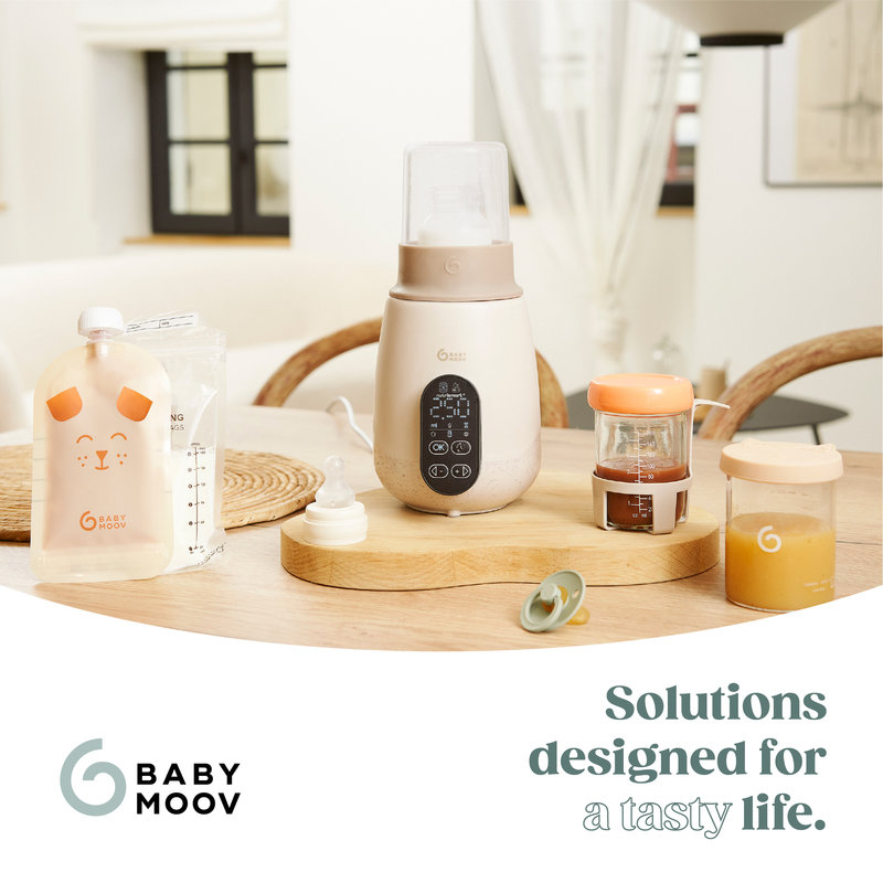 Chauffe-Biberon/stérilisateur Nutrismart + Mineral Beige Babymoov lifestyle 2