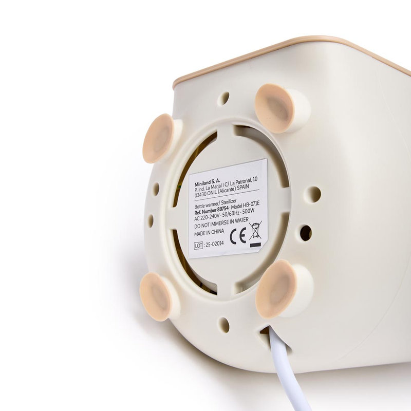Chauffe-biberon Warmy Twist Miniland dessous