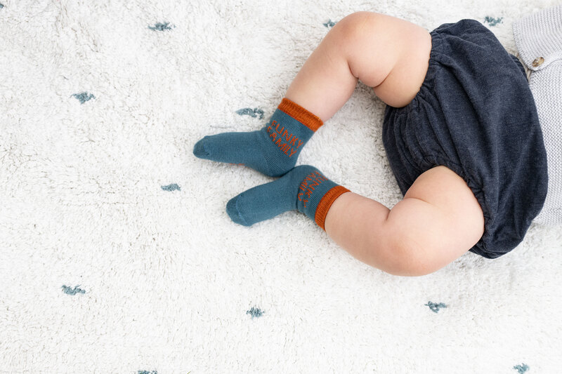 Chaussettes Funky Family Petrol Enfant Chamaye lifestyle