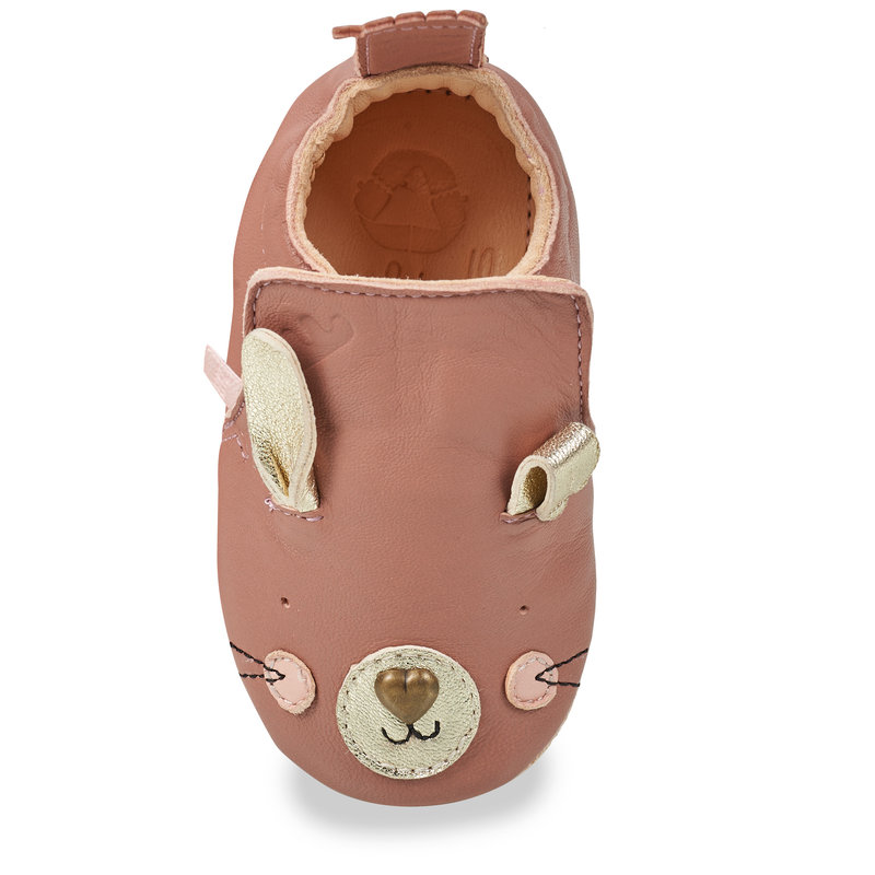 Chausson bébé My Blublu Lapinou VX Rose Easypeasy face 