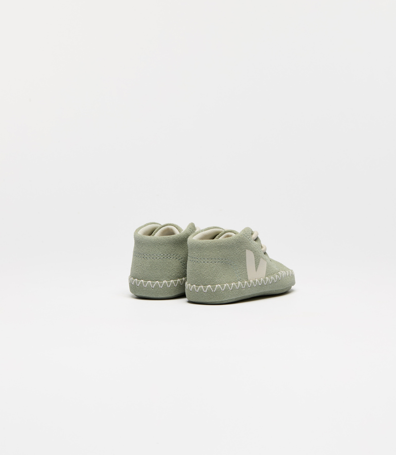Chaussons bébé Baby Light ZZ Suède Clay Pierre Veja dos