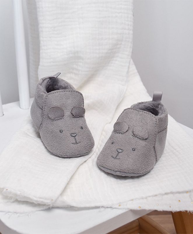 Chaussons Bébé Gris 0-6 mois Doudou & Compagnie lifestyle