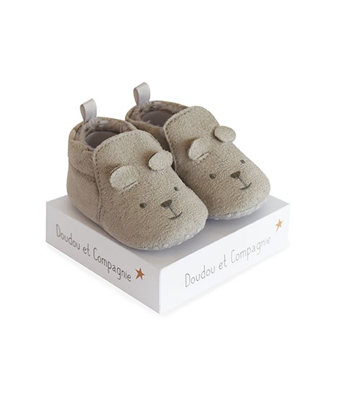 Chaussons Bébé Gris 0-6 mois Doudou & Compagnie produit